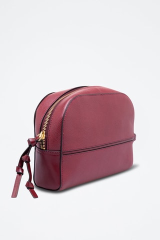 Trousse en cuir - Rouge foncé