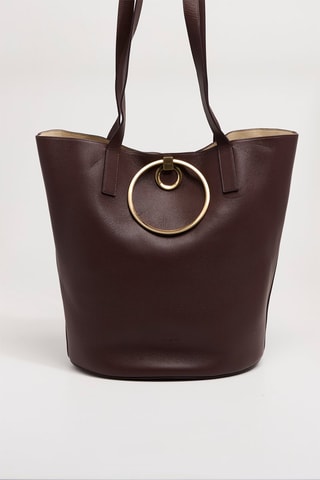 Sac porté épaule en cuir - Marron