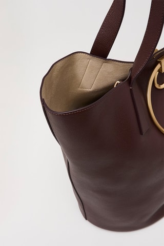 Sac porté épaule en cuir - Marron