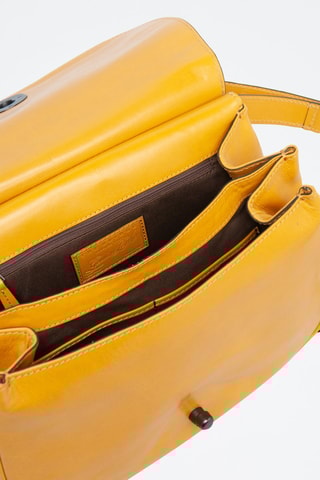 Leren Handtas Celeste - Geel