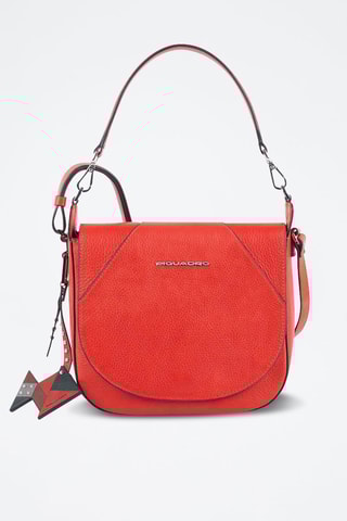 Sac bandoulière en cuir - Rouge