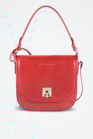Sac bandoulière en cuir - Rouge
