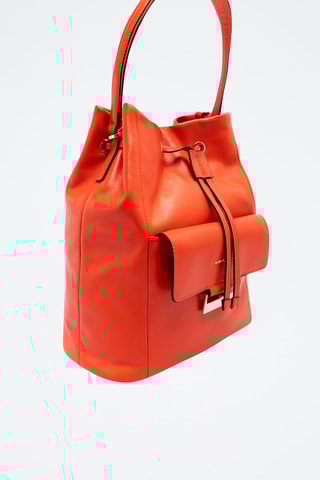 Leren Buideltas - Rood