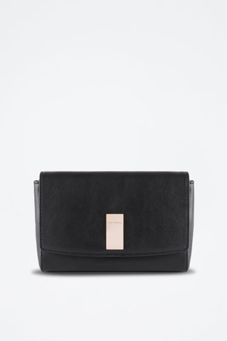 Sac bandoulière en cuir - 
Noir