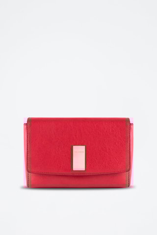 Sac bandoulière en cuir - 
Rouge