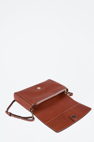 Sac bandoulière en cuir - 
Marron