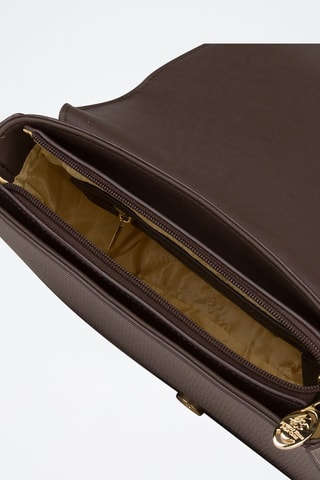 Sac bandoulière Gris et marron foncé