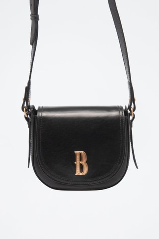 Sac bandoulière en cuir Francesca - Noir