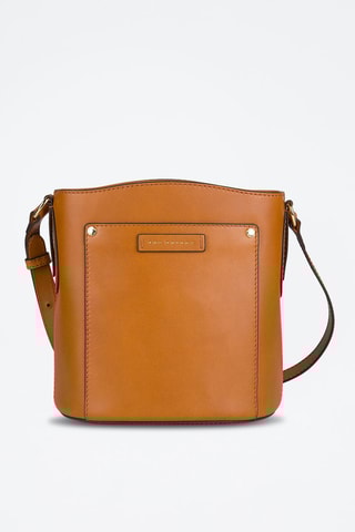 Sac bandoulière en cuir Cecilia - Camel