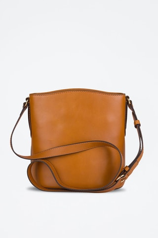 Sac bandoulière en cuir Cecilia - Camel
