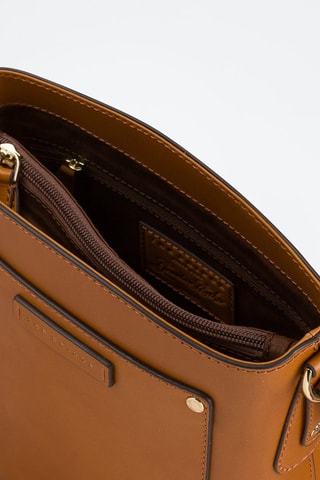 Sac bandoulière en cuir Cecilia - Camel