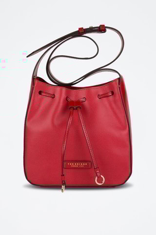 Sac bandoulière en cuir Carlotta - Rouge