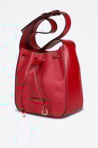 Sac bandoulière en cuir Carlotta - Rouge