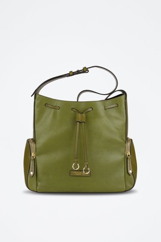 Sac bandoulière en cuir Carlotta - Vert