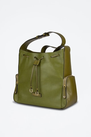 Sac bandoulière en cuir Carlotta - Vert