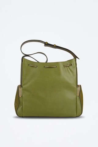 Sac bandoulière en cuir Carlotta - Vert