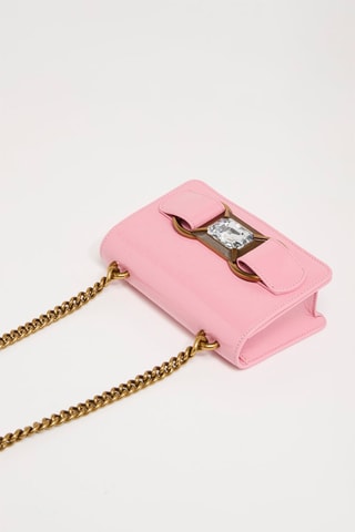 Sac bandoulière en cuir - Rose
