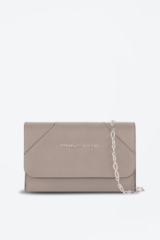 Sac bandoulière en cuir - Taupe