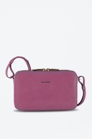 Sac bandoulière en cuir Prune