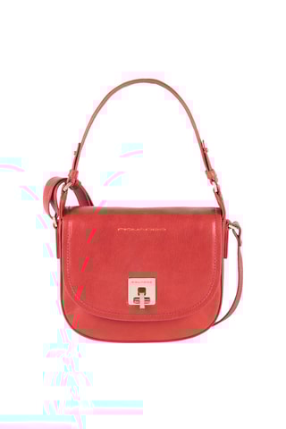Sac bandoulière en cuir Rouge