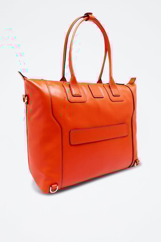 Leren Shopper - Rood