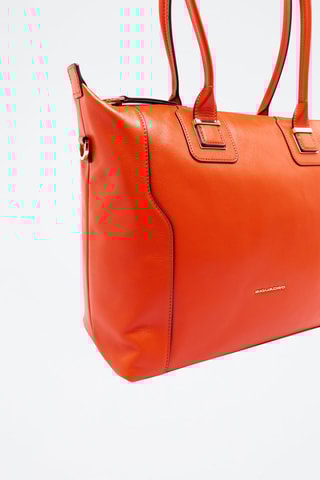 Leren Shopper - Rood
