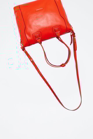Leren Shopper - Rood