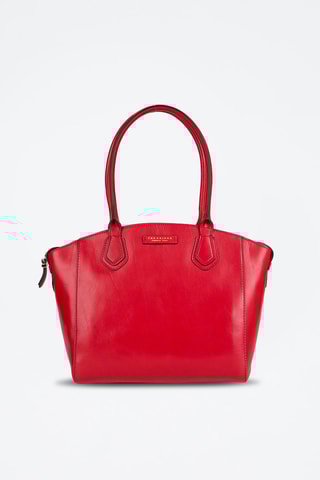Leren Shopper Costanza - Rood