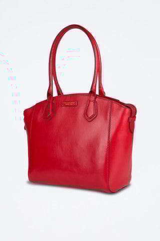 Leren Shopper Costanza - Rood
