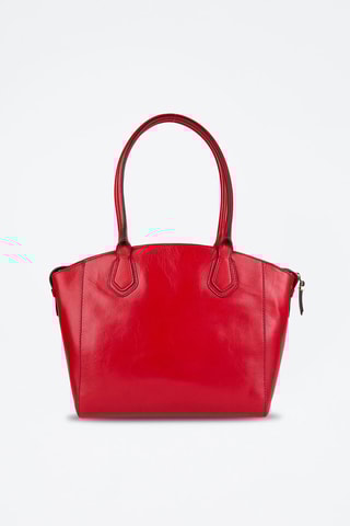 Leren Shopper Costanza - Rood