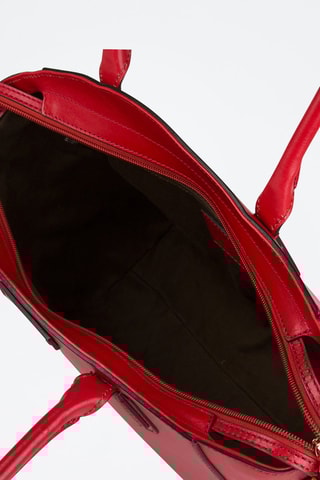 Leren Shopper Costanza - Rood
