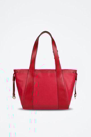 Leren Shopper Carlotta - Rood
