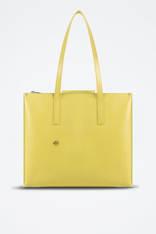 Leren Shopper - 
Geel