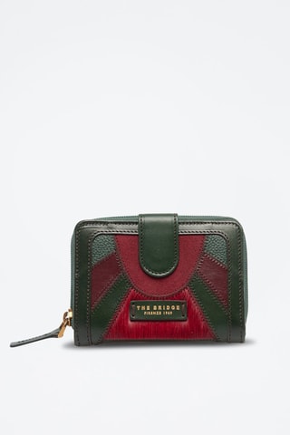 Leren Portefeuille Barga - Groen en Rood