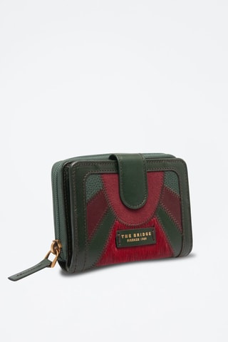 Leren Portefeuille Barga - Groen en Rood