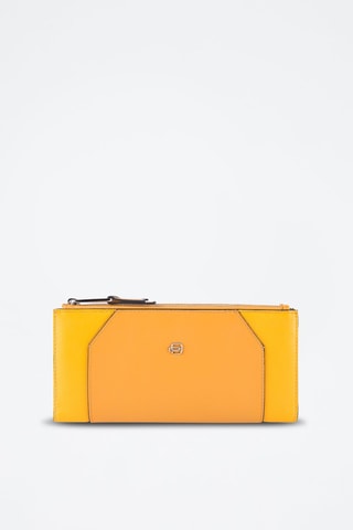 Portefeuille en cuir - 
Jaune