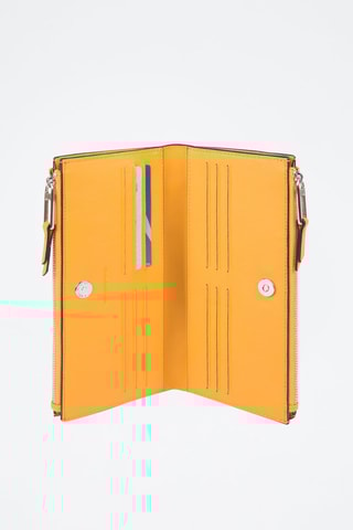 Portefeuille en cuir - 
Jaune