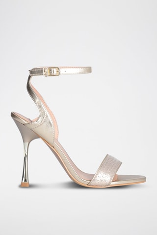 Sandalen met Hak - Zilverkleurig