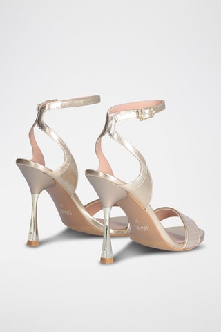 Sandalen met Hak - Zilverkleurig