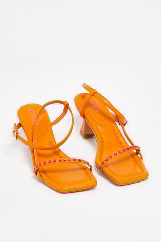 Sandalen met Hak Oranje
