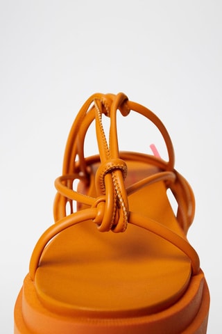 Spartiates plateformes Orange