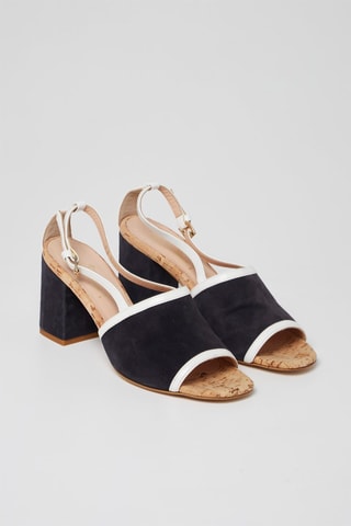 Nubuck Sandalen met Hak Zwart - Harmont & Blaine