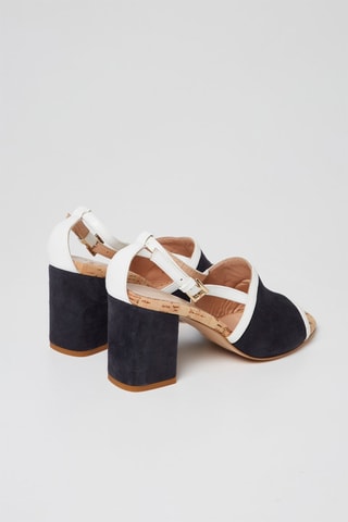 Nubuck Sandalen met Hak Zwart - Harmont & Blaine