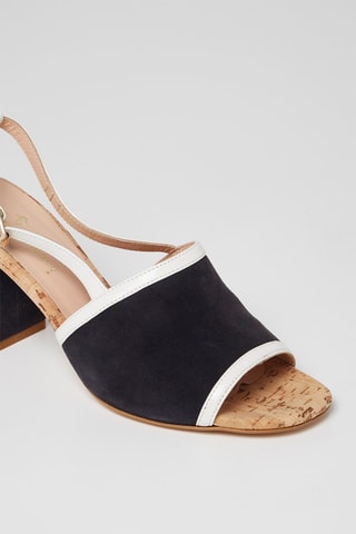 Nubuck Sandalen met Hak Zwart - Harmont & Blaine