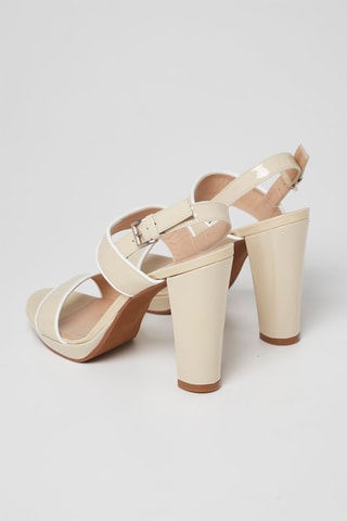 Lakleren Sandalen met Hak Beige - Harmont & Blaine