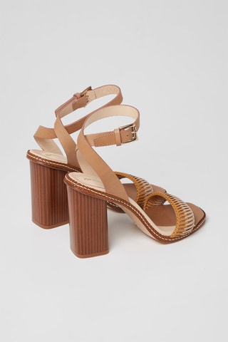 Leren Sandalen met Hak Beige en Wit - Harmont & Blaine