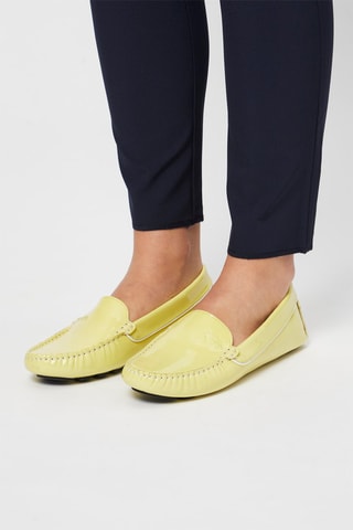 Mocassins en cuir verni - Jaune - Harmont & Blaine