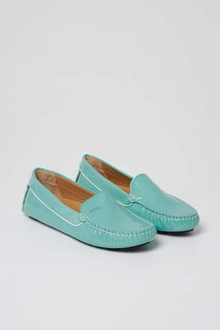 Mocassins en cuir verni - Turquoise - Harmont & Blaine