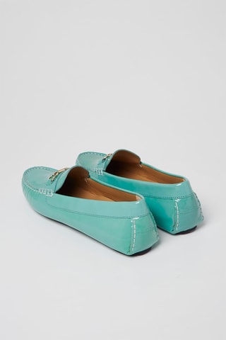 Mocassins en cuir verni - Turquoise - Harmont & Blaine