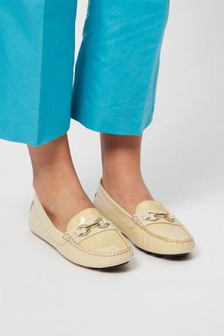 Mocassins en cuir verni - Beige - Harmont & Blaine